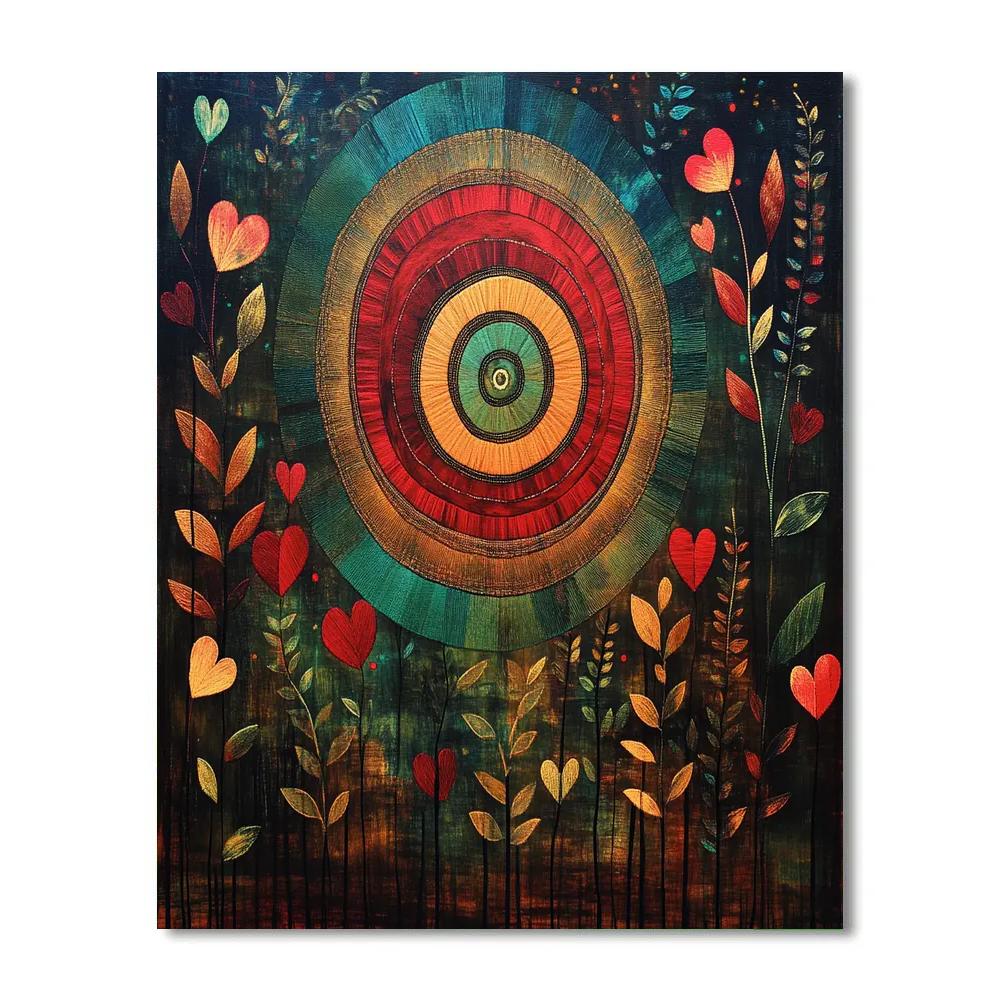 Frida Kahlo Inspired Emotional Resilience Nebula Garden Numbered painting kits