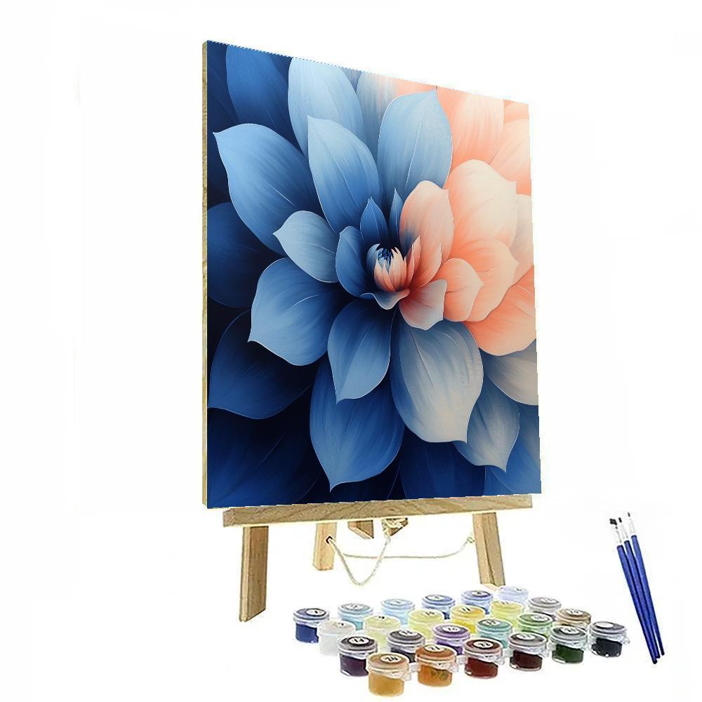 Georgia O’Keeffe Inspired Eclipse Bloom Over Desert Sky painting number kit