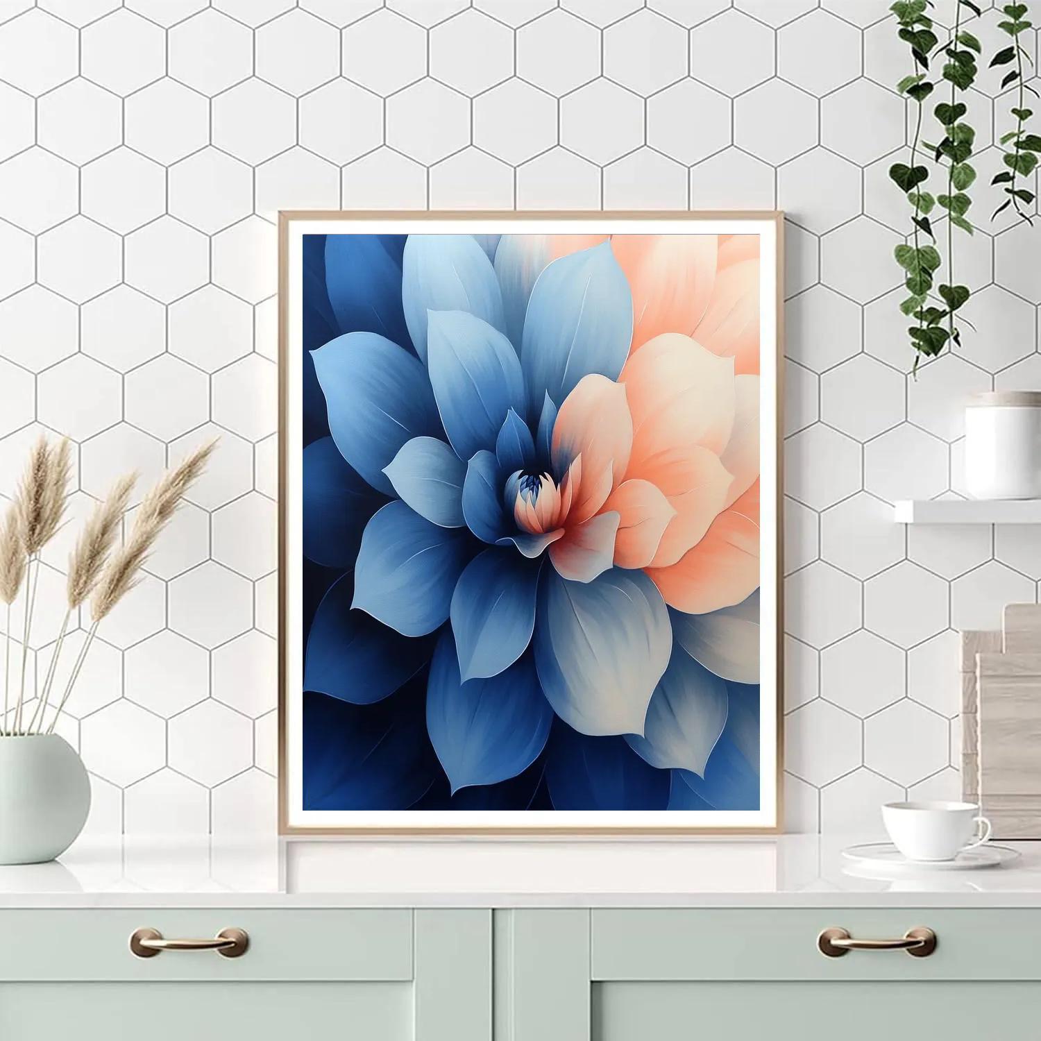 Georgia O’Keeffe Inspired Eclipse Bloom Over Desert Sky painting number kit