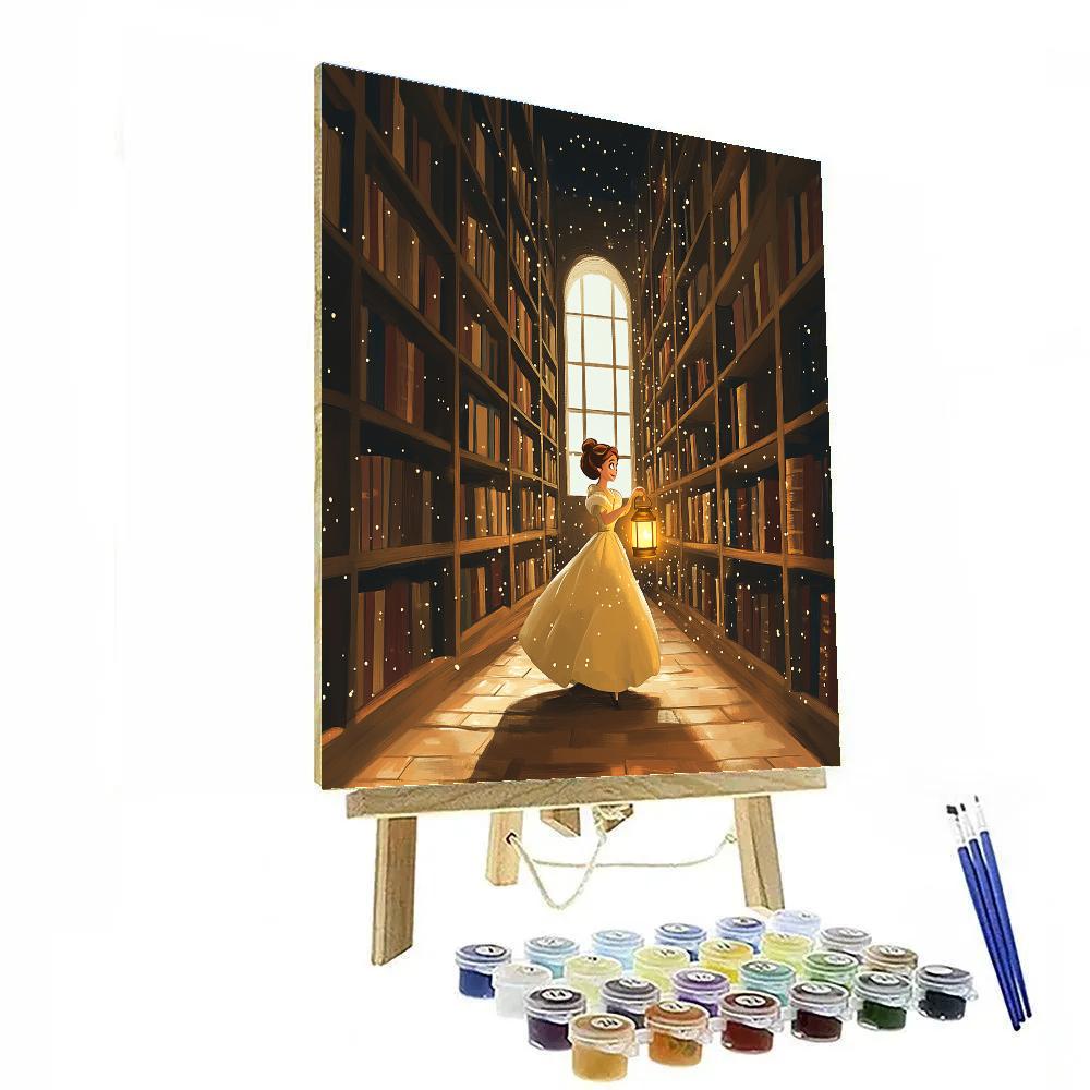 Belle Library Lantern Maze paint by number