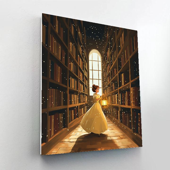 Belle Library Lantern Maze paint by number