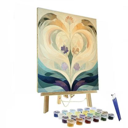 Alphonse Mucha Inspired Tidal Equinox Patternfield Numbered painting kits