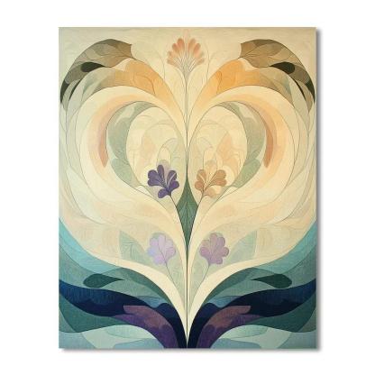 Alphonse Mucha Inspired Tidal Equinox Patternfield Numbered painting kits