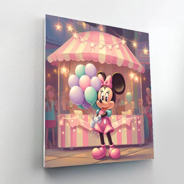 Minnie Mouse Candy Color Carnival paint by color