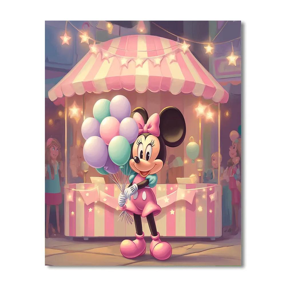 Minnie Mouse Candy Color Carnival paint by color