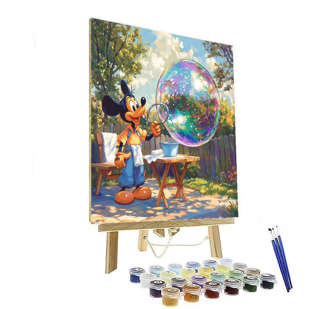 Goofy Giant Bubble Science Day paint by numbers