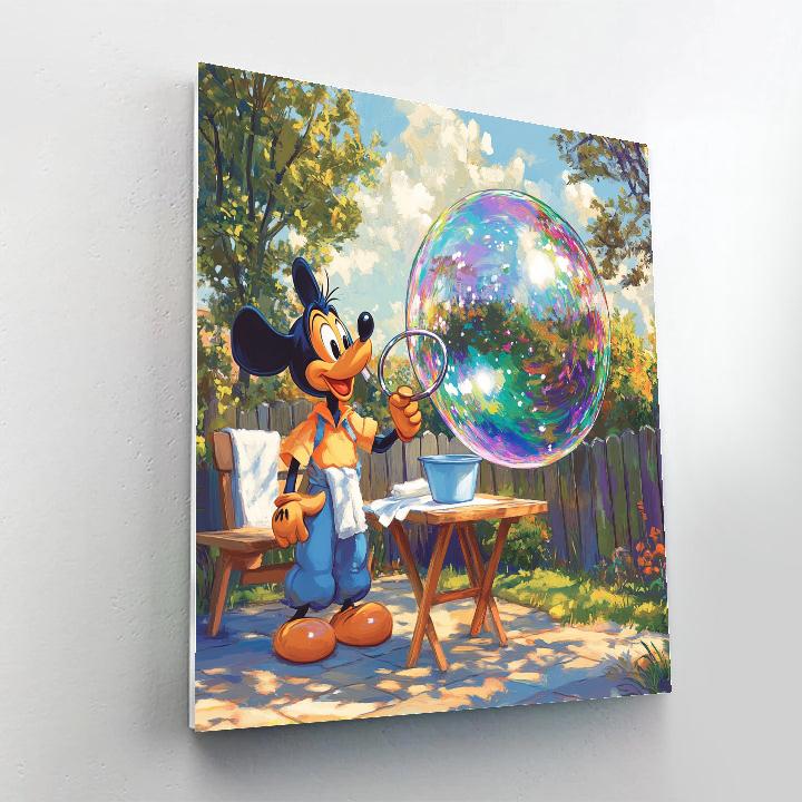 Goofy Giant Bubble Science Day paint by numbers
