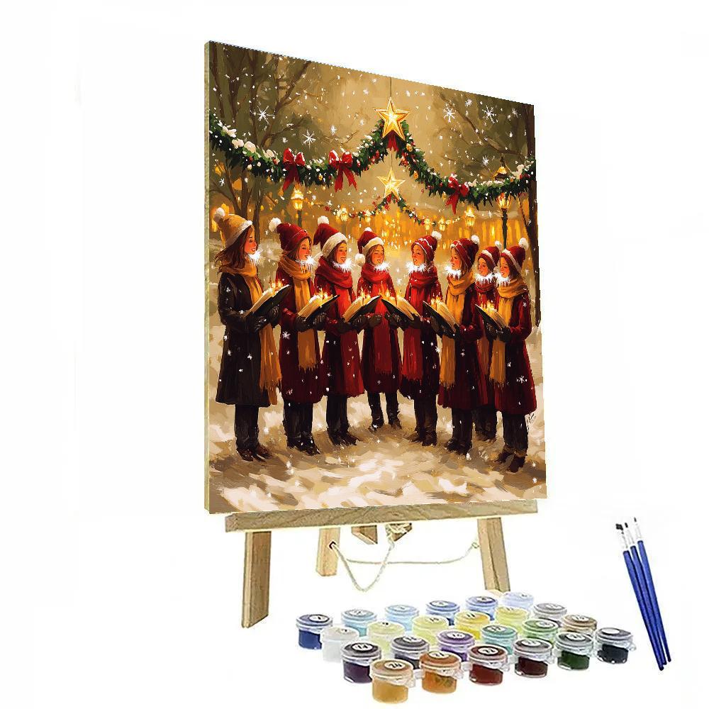 Star Garland Carol Circle paint by color
