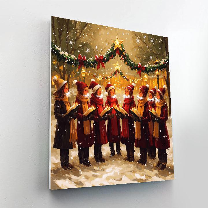 Star Garland Carol Circle paint by color