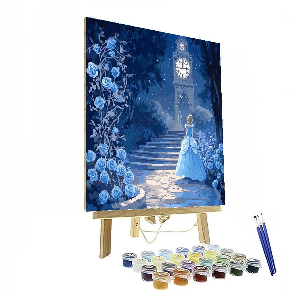 Cinderella Midnight Clockwork Garden Number painting
