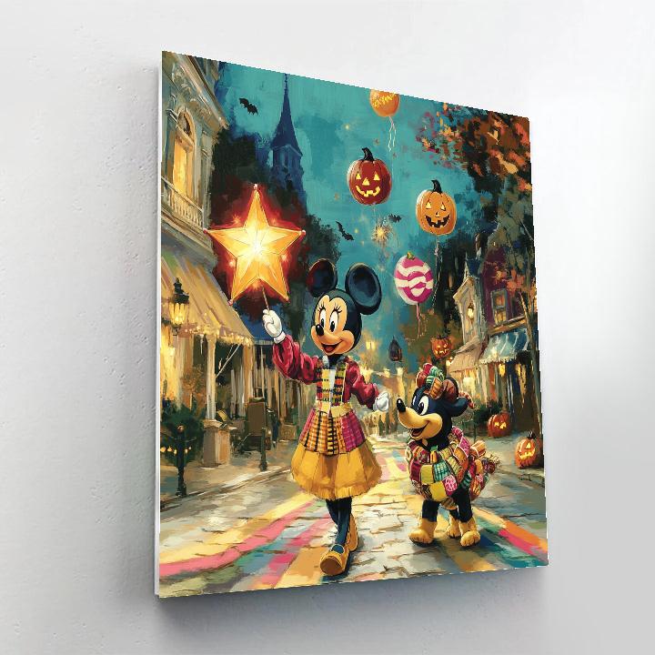 Trick Or Treat Parade Of Enchanted Lantern Kites paint by numbers