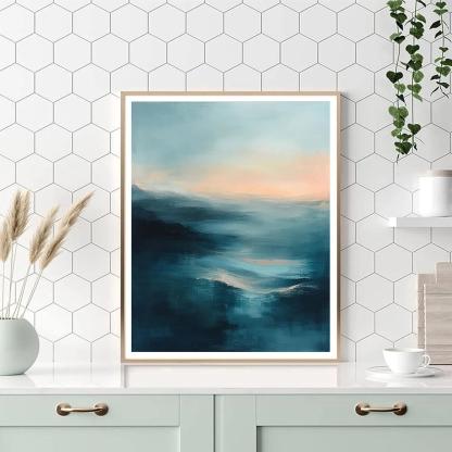 Edgar Degas Inspired Tidal Mist Harmonics paint by number