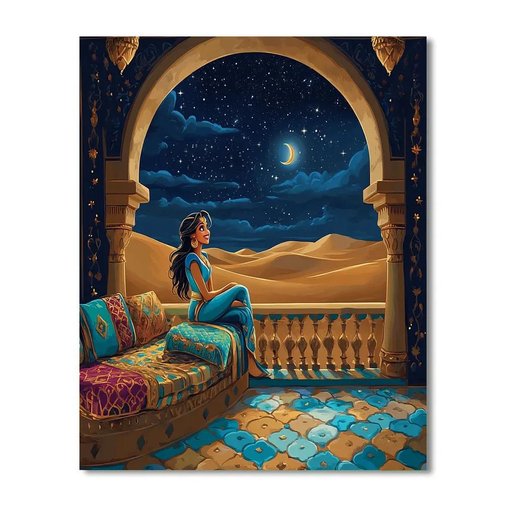 Jasmine Desert Stargazer Balcony DIY paint by numbers