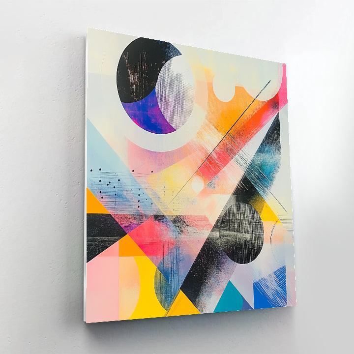 Wassily Kandinsky Inspired Festival Of Circles And Lines paint by color