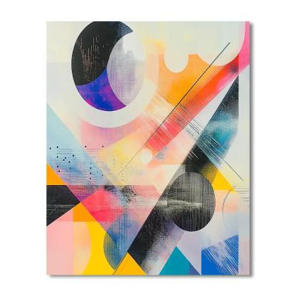 Wassily Kandinsky Inspired Festival Of Circles And Lines paint by color