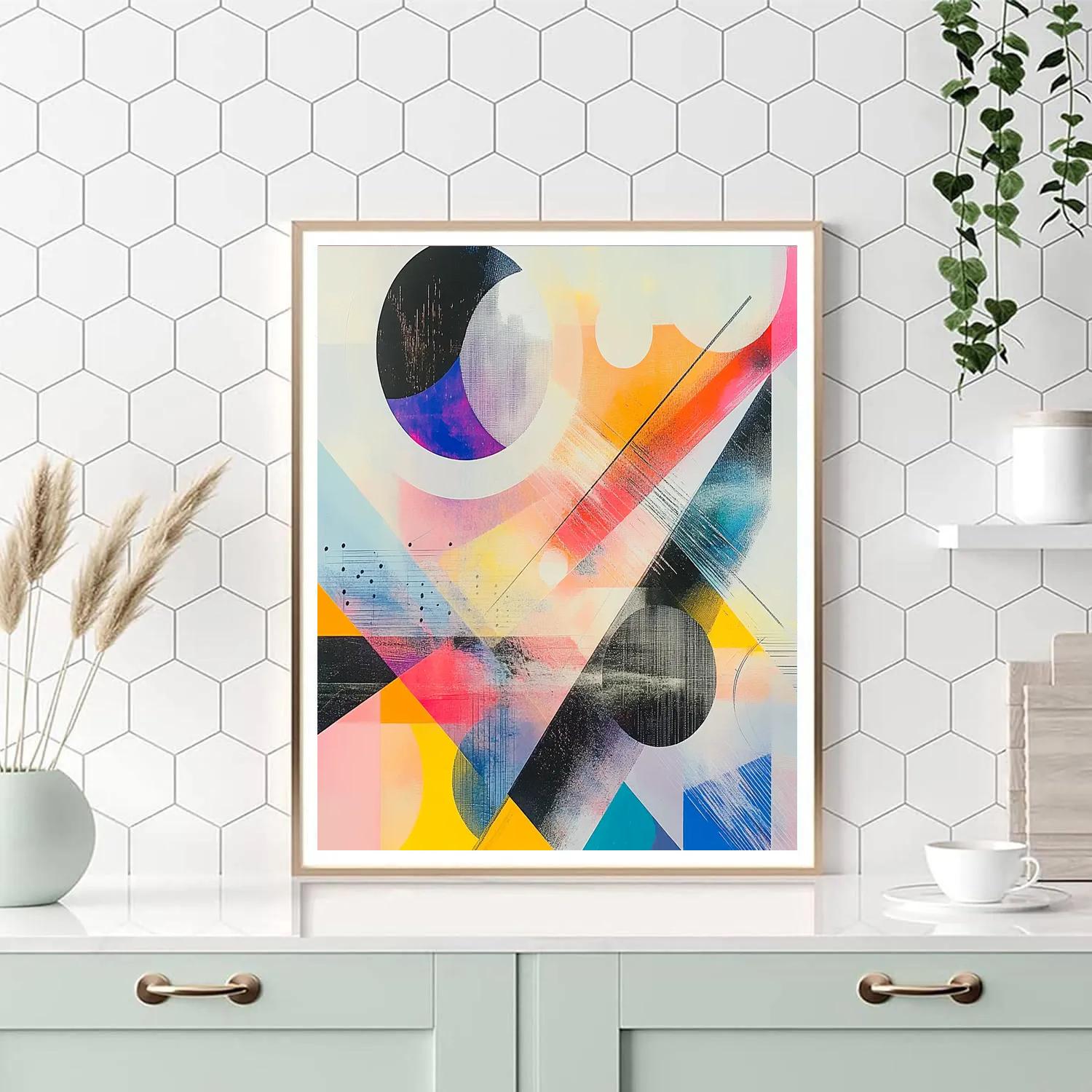 Wassily Kandinsky Inspired Festival Of Circles And Lines paint by color