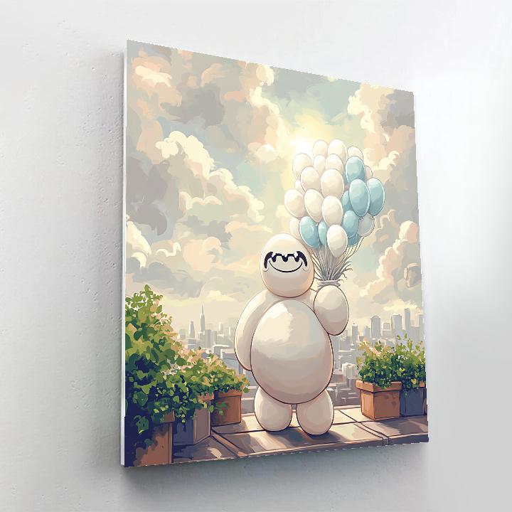 Baymax Balloon Cloud Helper Paint by numbers kits