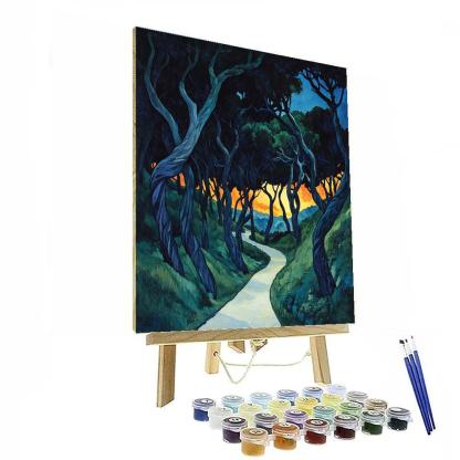 Edvard Munch Inspired Forest Of Emotions paint by numbers