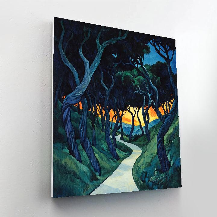 Edvard Munch Inspired Forest Of Emotions paint by numbers