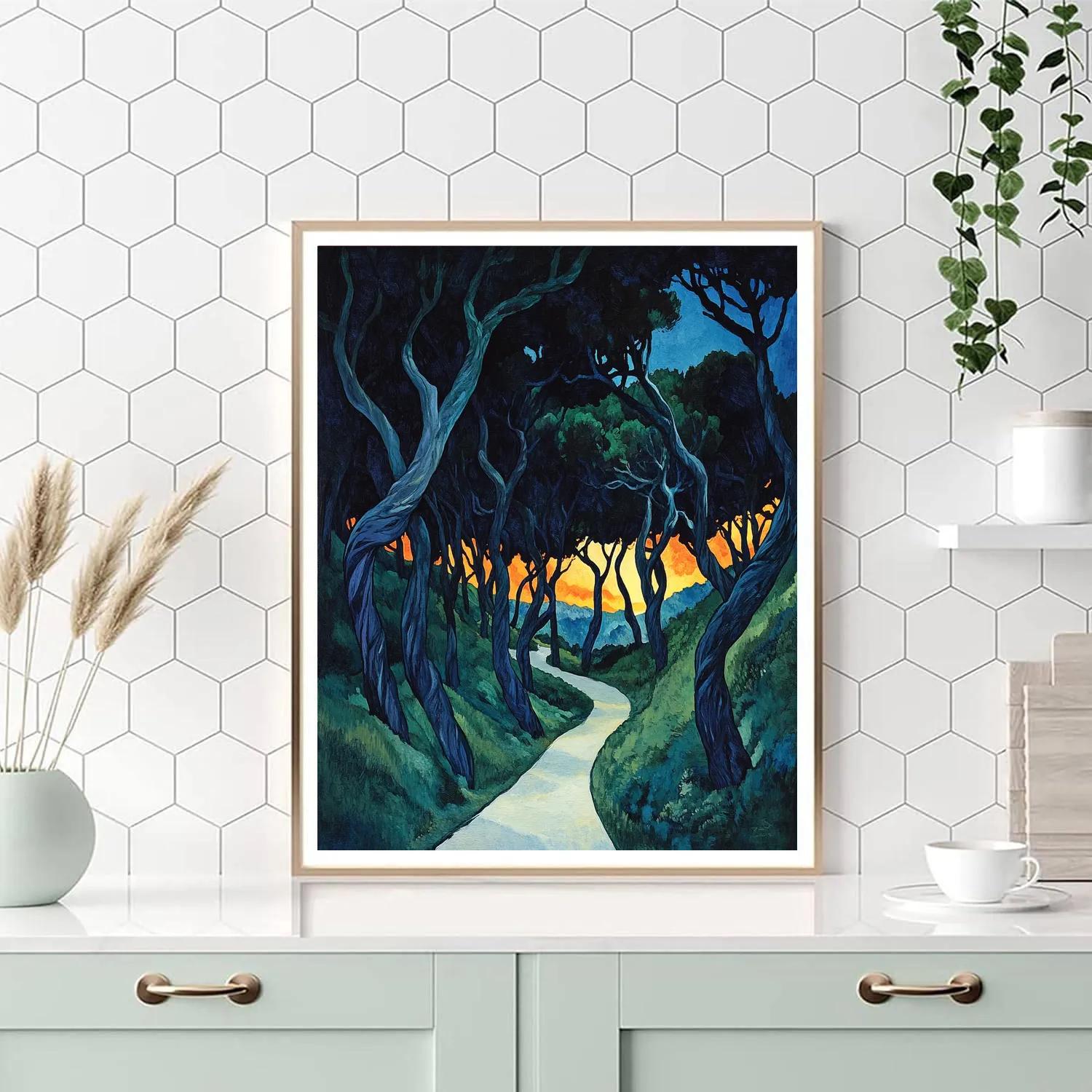 Edvard Munch Inspired Forest Of Emotions paint by numbers