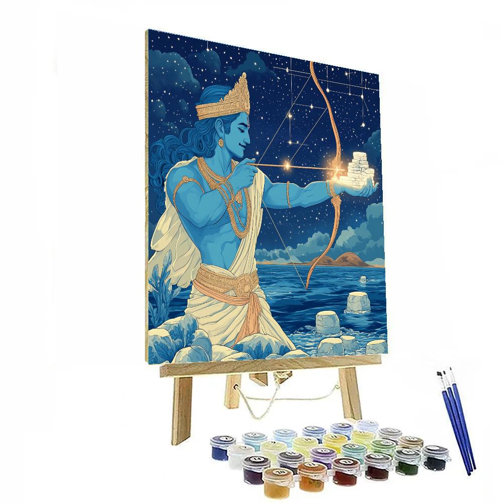 Rama Celestial Bridge Blueprint Numbered painting kits