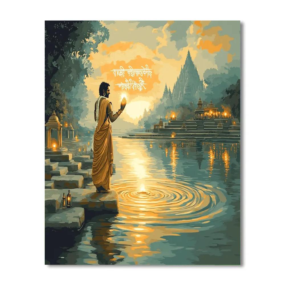 River Archive With Brahma Reflections Paint by numbers kits