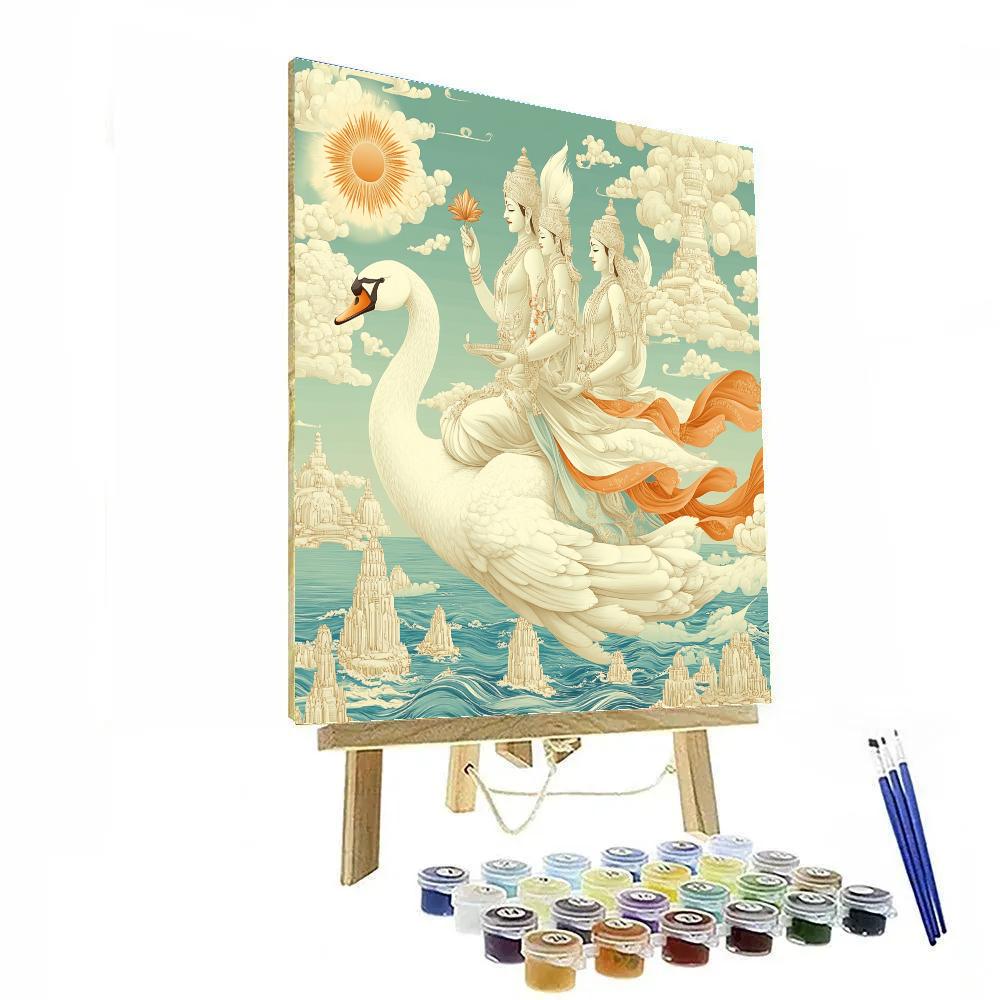 Swan Escort For Brahma Voyager Numbered painting kits