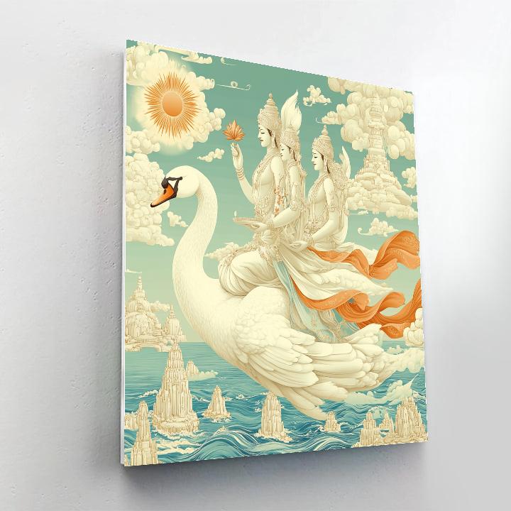 Swan Escort For Brahma Voyager Numbered painting kits