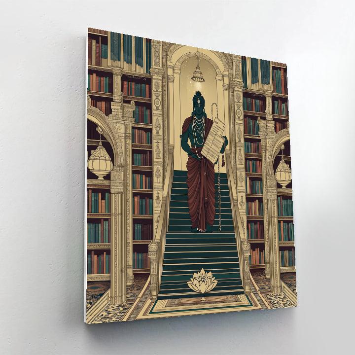 Library Staircase, Brahma At The Threshold Numbered painting kits