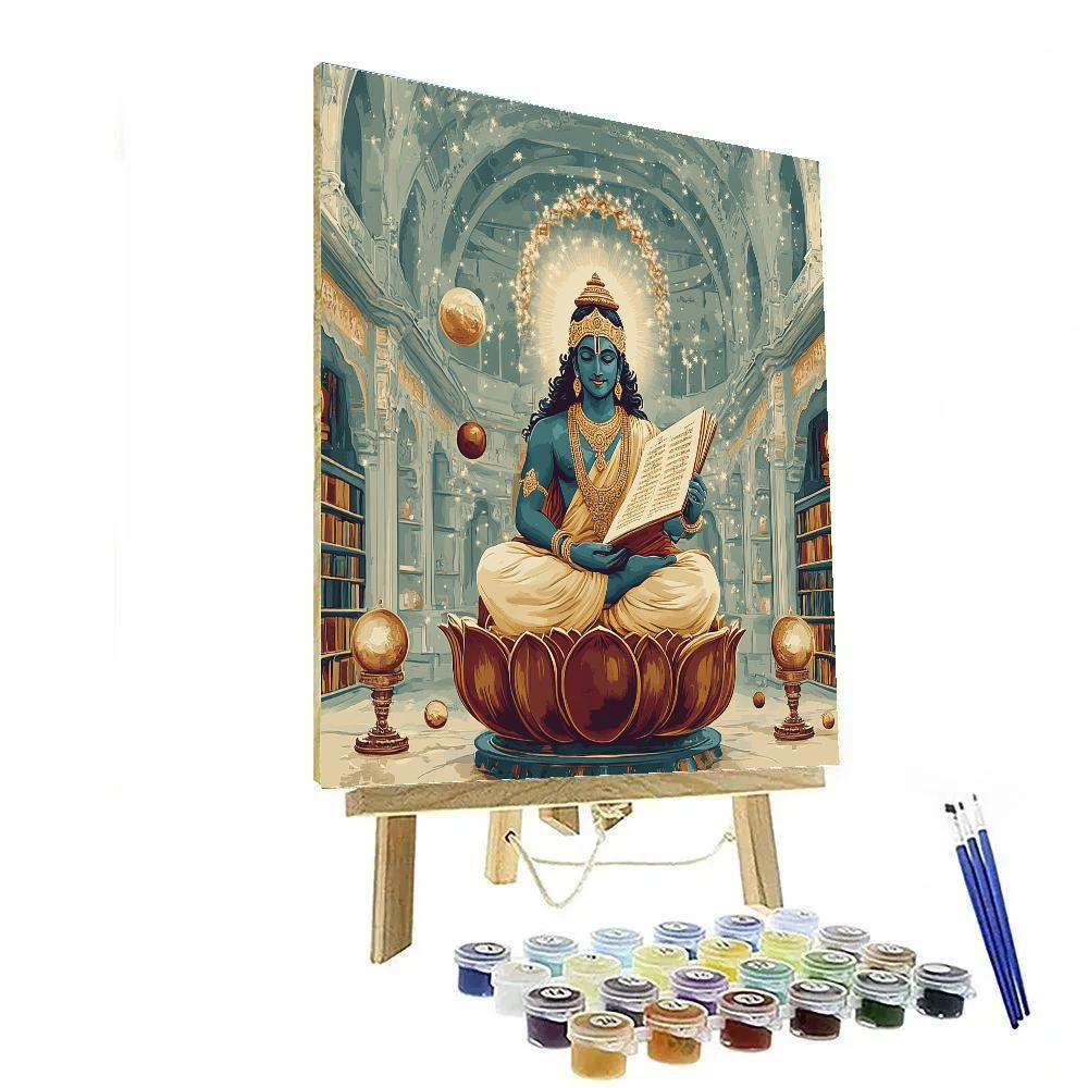 Vishnu As Protector Of The Library Of Cosmic Cycles paint by number