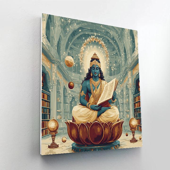 Vishnu As Protector Of The Library Of Cosmic Cycles paint by number
