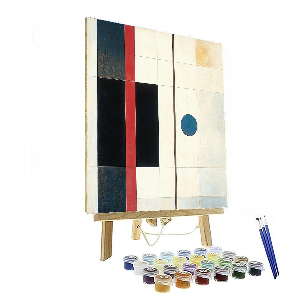 Kazimir Malevich Inspired Event Horizon Geometry Paint by numbers kits