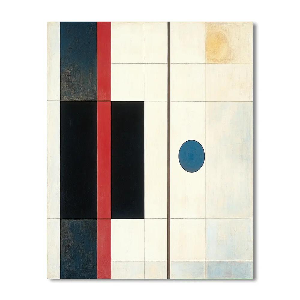 Kazimir Malevich Inspired Event Horizon Geometry Paint by numbers kits