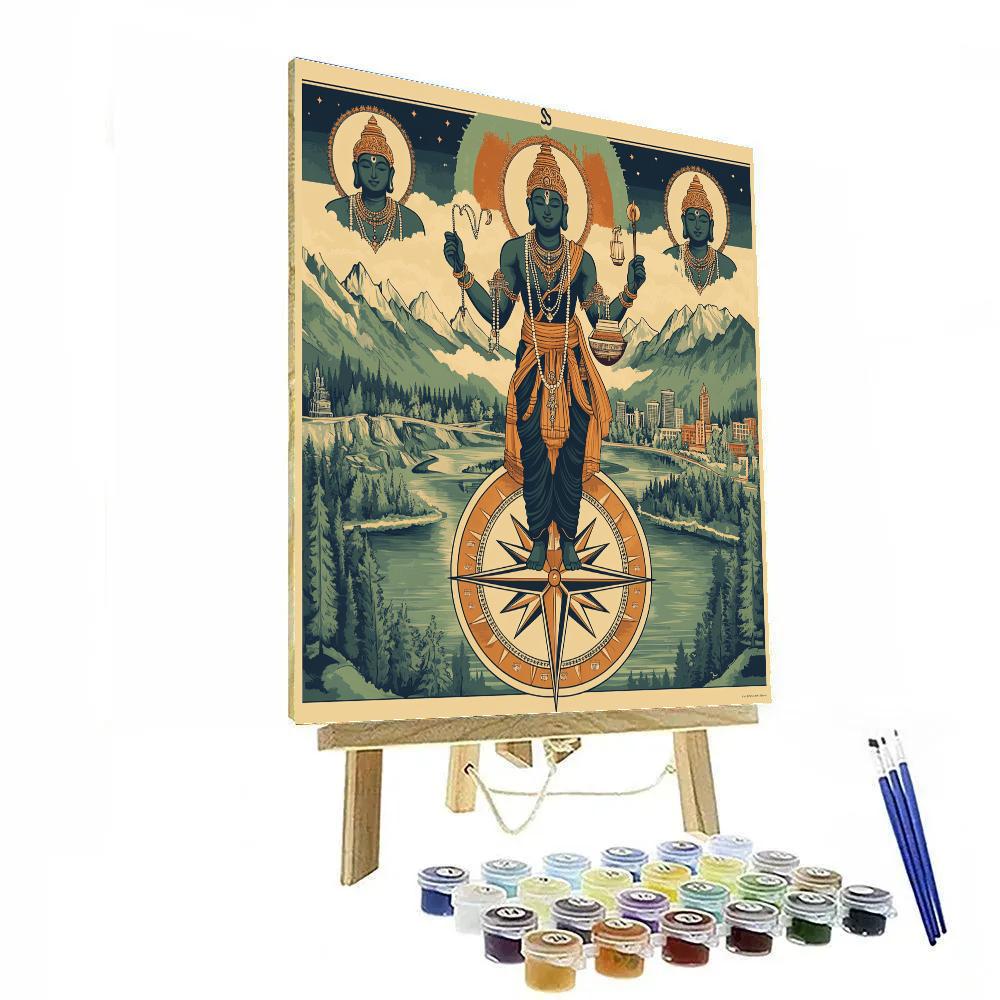 Brahma Compass Of Sacred Directions Painting by numbers kit