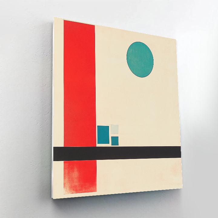 Kazimir Malevich Inspired Pulsar Signal Suprematism paint by color