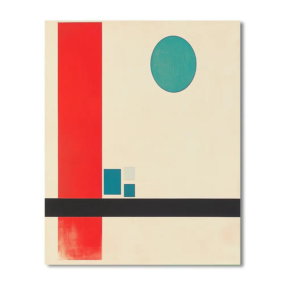 Kazimir Malevich Inspired Pulsar Signal Suprematism paint by color