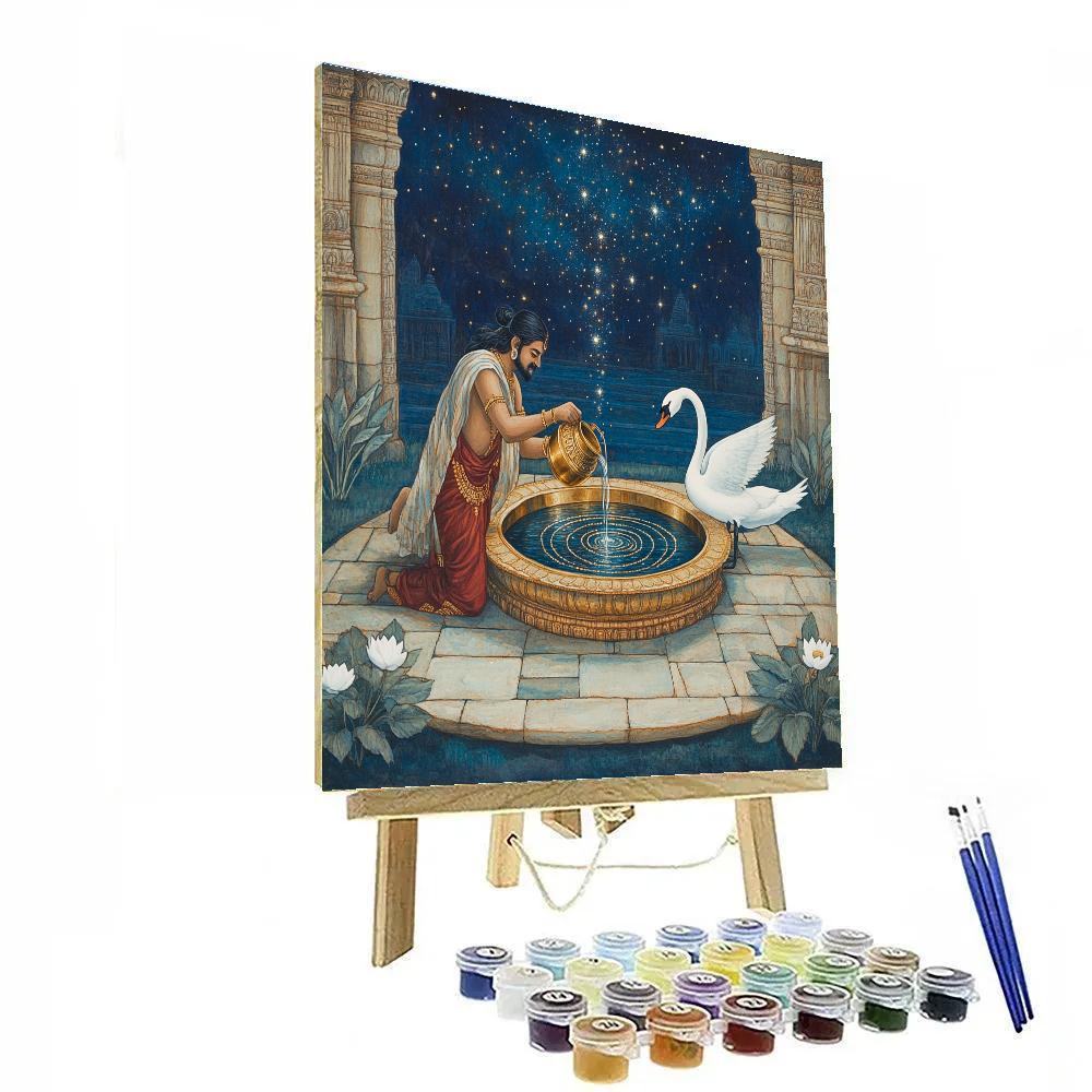 Brahma Water Vessel At Cosmic Well paint by numbers
