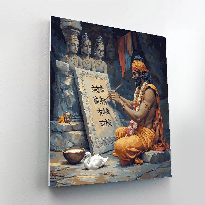 Brahma Stone Tablet Of First Letters Number painting