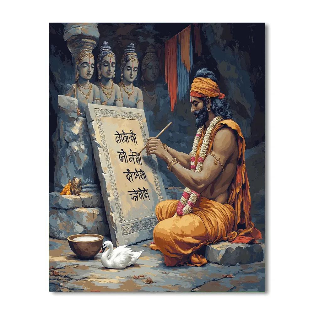 Brahma Stone Tablet Of First Letters Number painting
