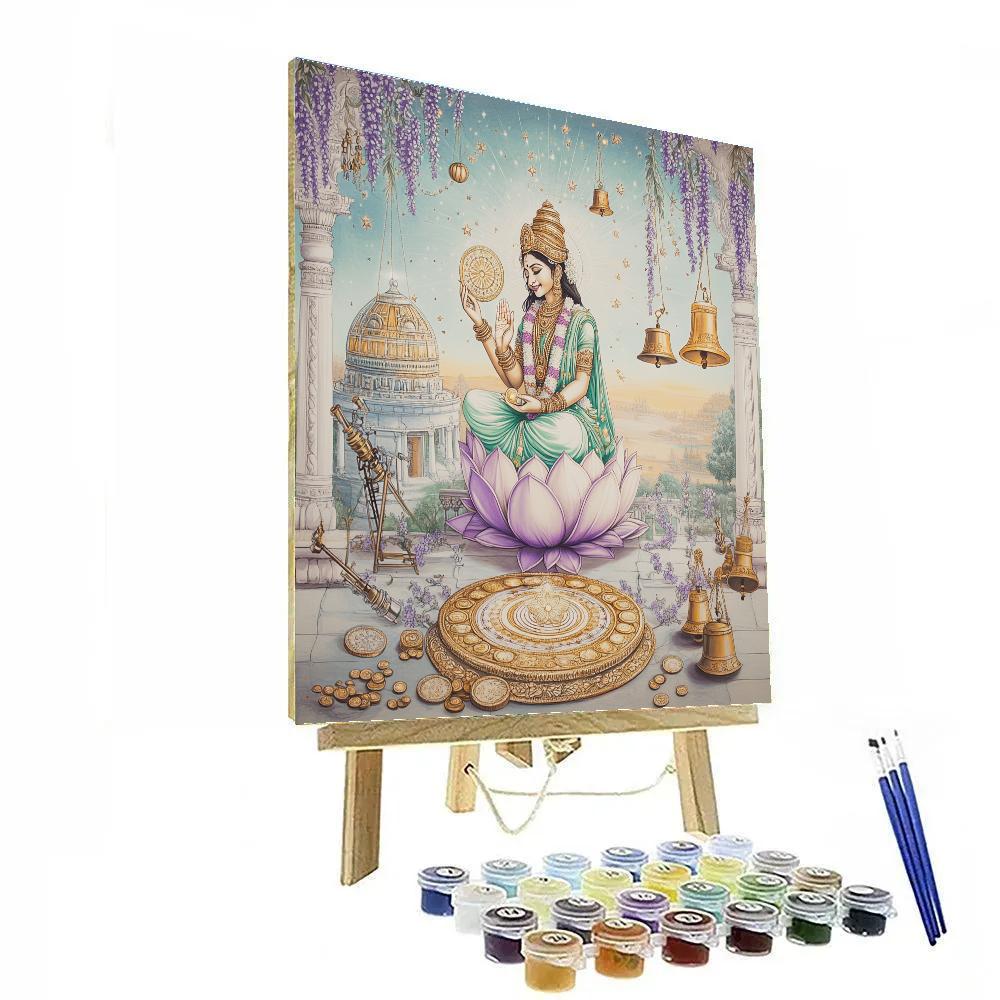 Lakshmi-Crafted Lotus Observatory Numbered painting kits
