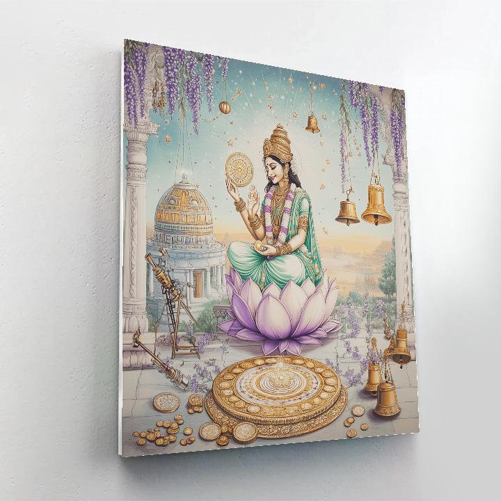 Lakshmi-Crafted Lotus Observatory Numbered painting kits