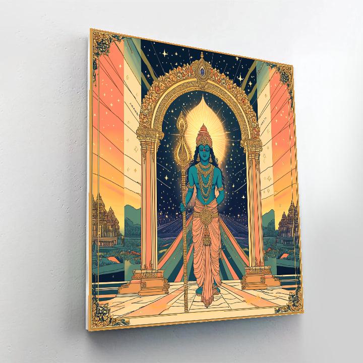 Vishnu As Guardian Of The Time Dilation Gate Painting by numbers kit