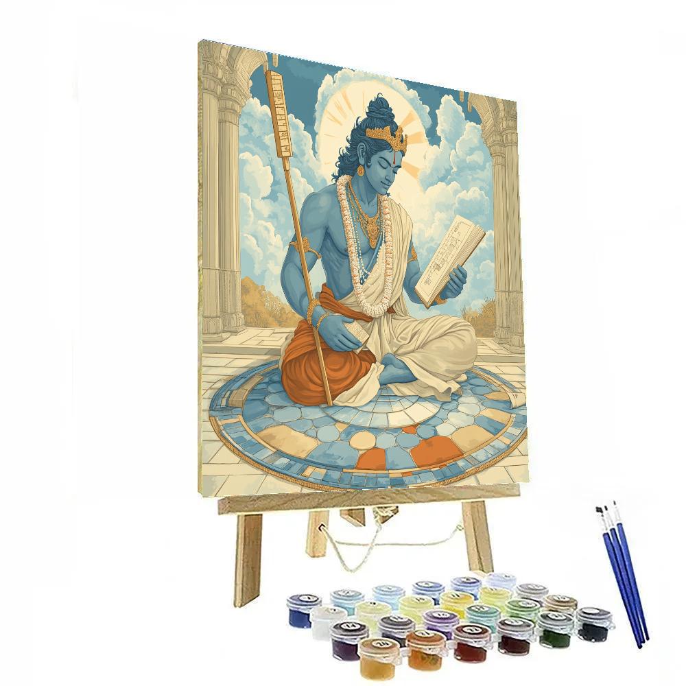 Sky Mosaic Pavilion, Brahma As Architect paint by number