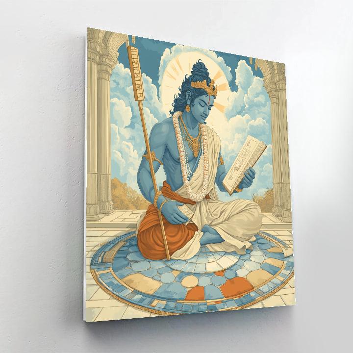 Sky Mosaic Pavilion, Brahma As Architect paint by number