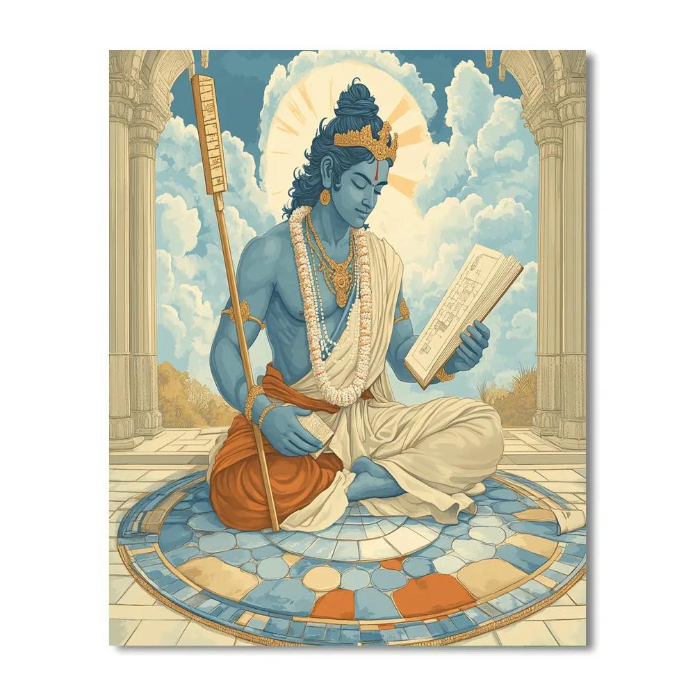 Sky Mosaic Pavilion, Brahma As Architect paint by number