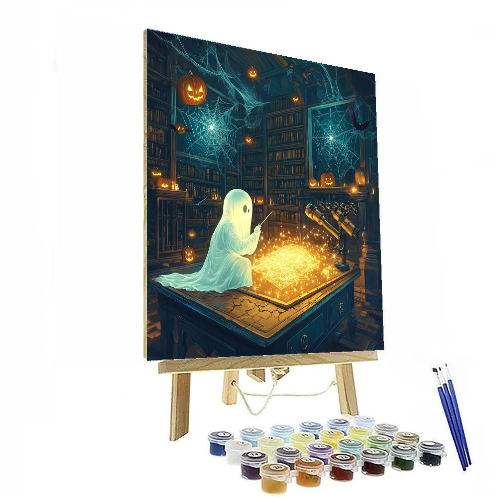 Haunted Lantern Cartography Painting by numbers kit