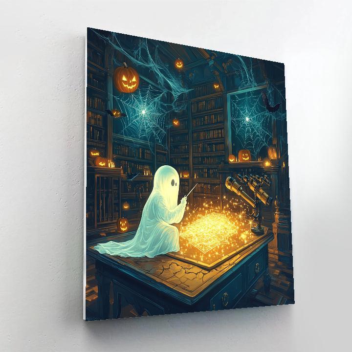 Haunted Lantern Cartography Painting by numbers kit
