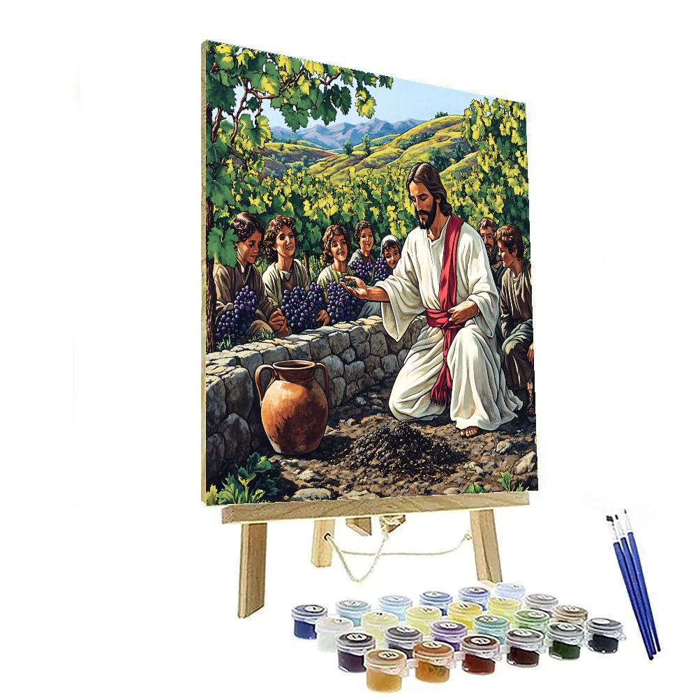 Jesus And The Seed Of The Vineyard Parable Painting by numbers kit