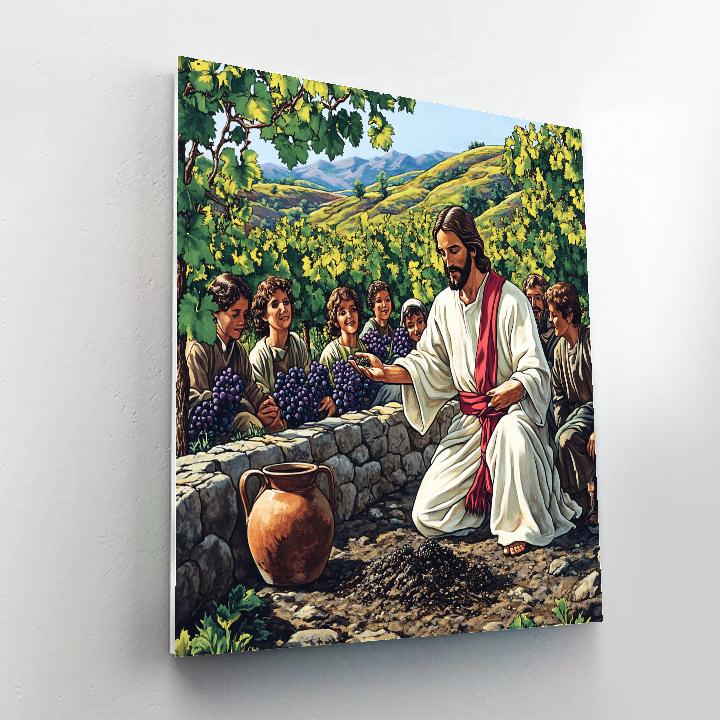 Jesus And The Seed Of The Vineyard Parable Painting by numbers kit