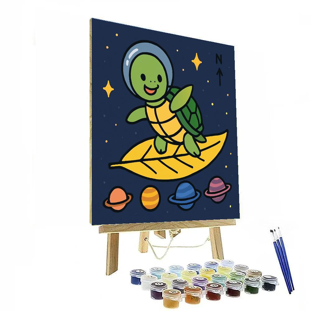 Solar Sail Turtle And The Planet Parade paint by color